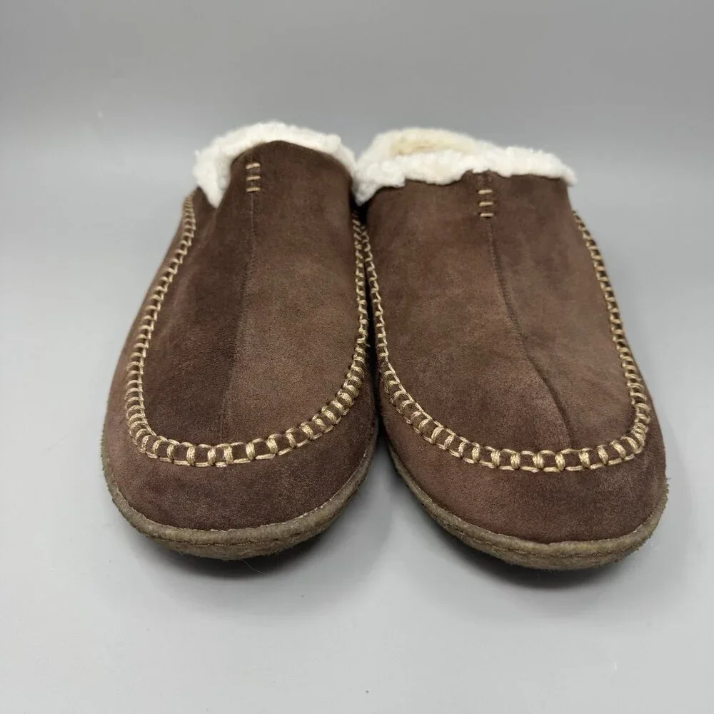Sorel Falcon Ridge II 1869741-256 Slipper Men's US 15 Brown Suede Mule Cozy